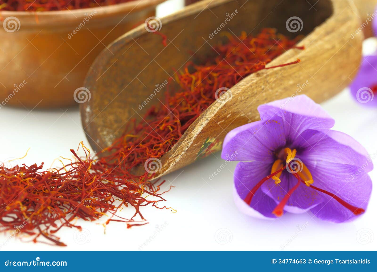 Saffron flowers stock image. Image of greek, food, cooking 34774663