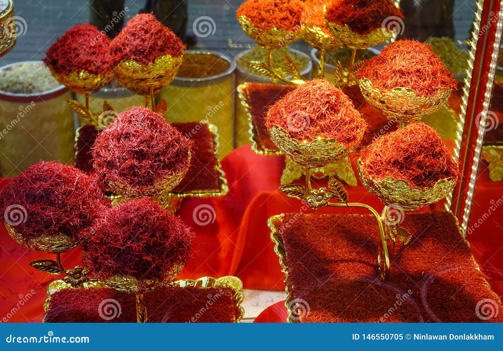Saffron Spice For Sale At The Shop Stock Image - Image of aromatic, aroma:  146550705