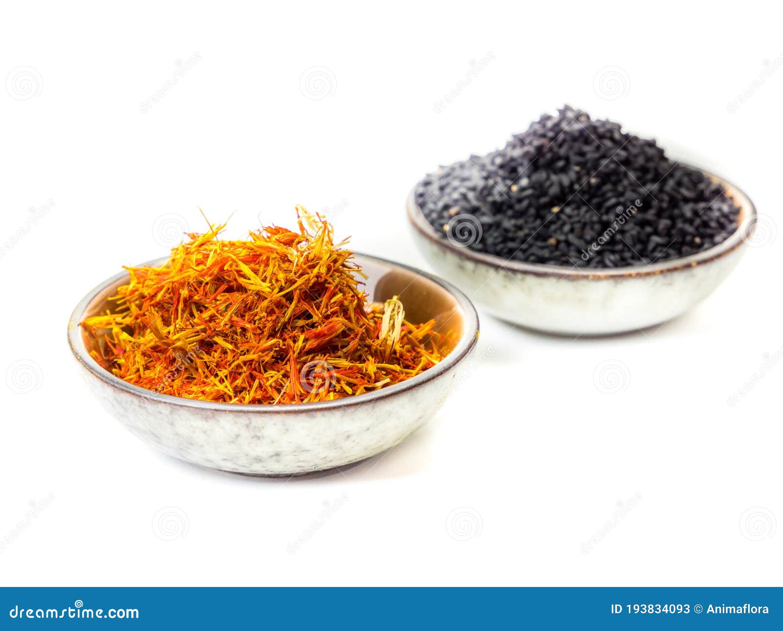 Saffron Substitute and Black Cumin Stock Image Image of immune, high