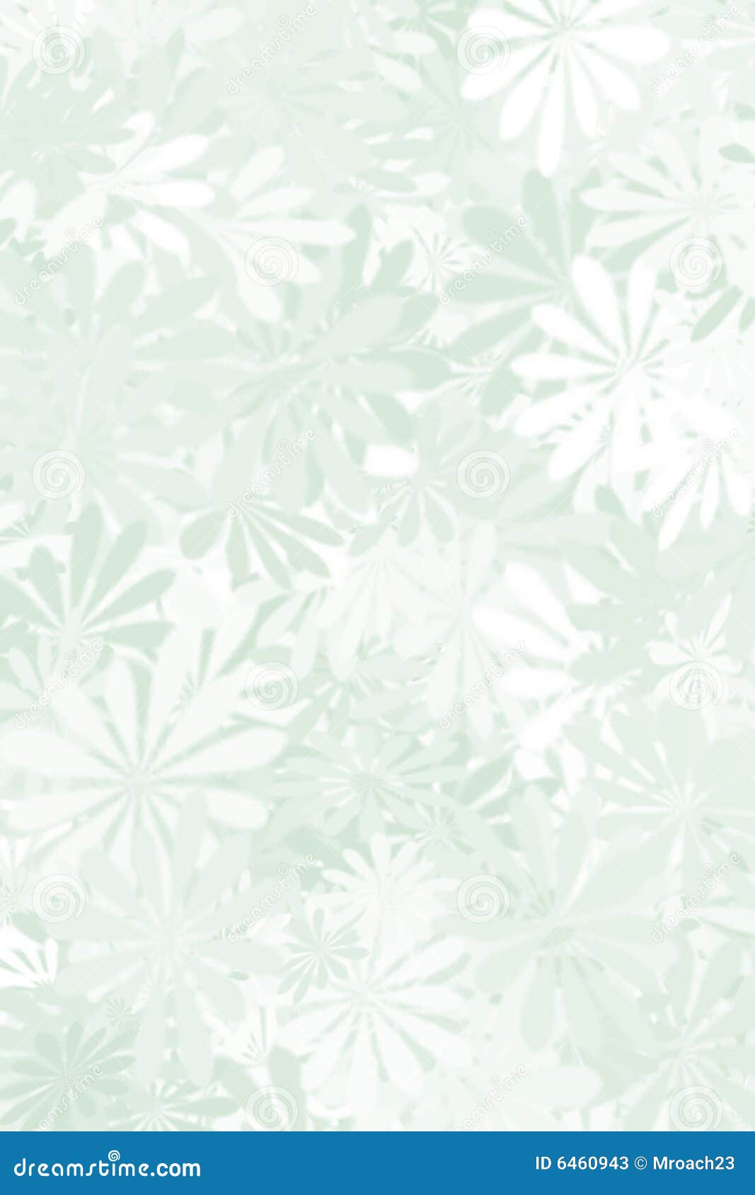 Sage Green Floral Background Stock Illustration - Illustration of