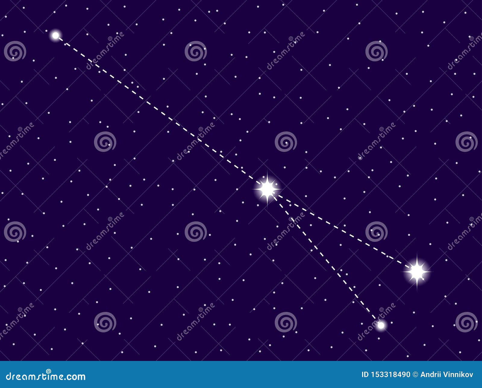 sagitta constellation. starry night sky. zodiac sign. cluster of stars and galaxies. deep space. 