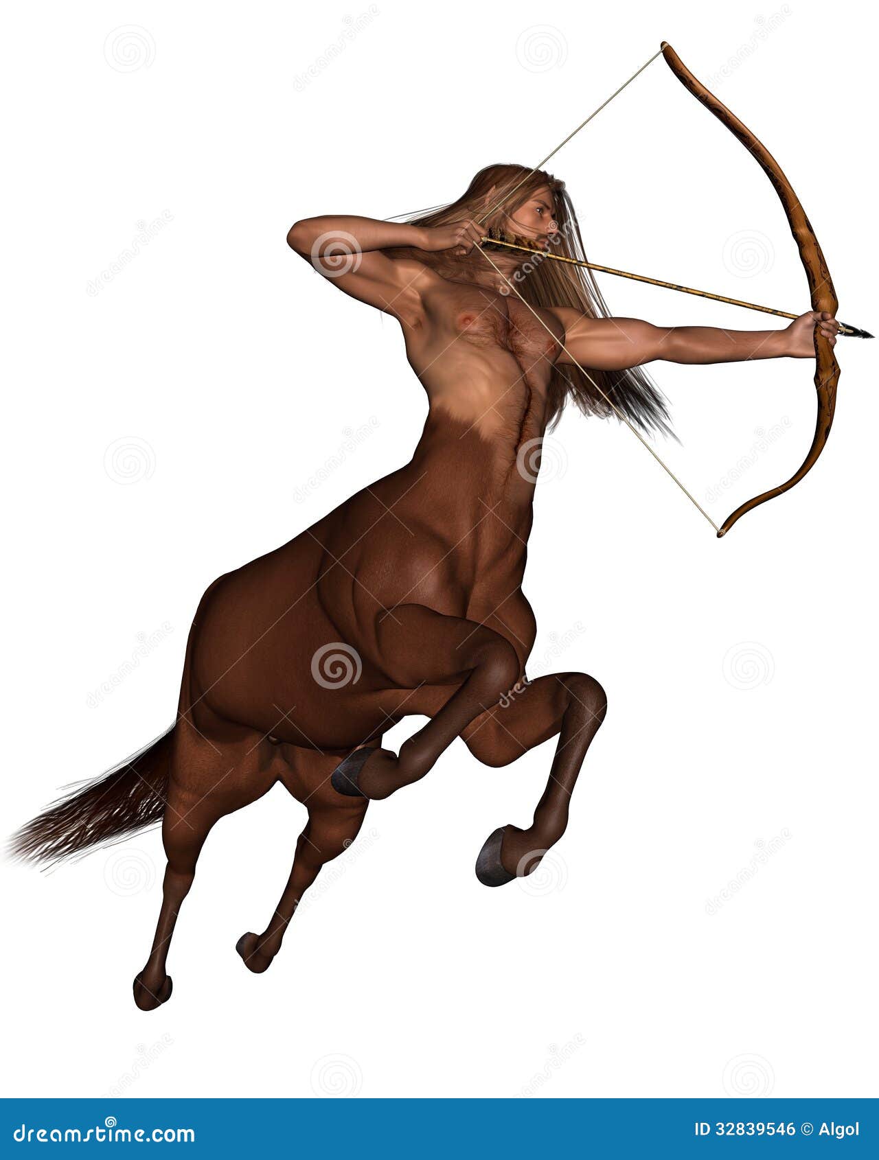 Sagittarius The Archer - Galloping Stock Illustration 