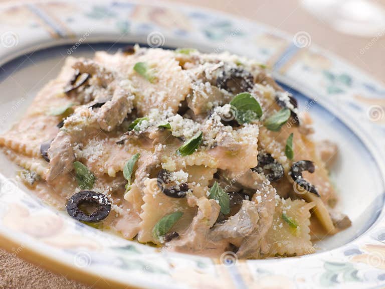Sagnarelli Pasta with Beef Fillet Strips Stock Image Image of cooking