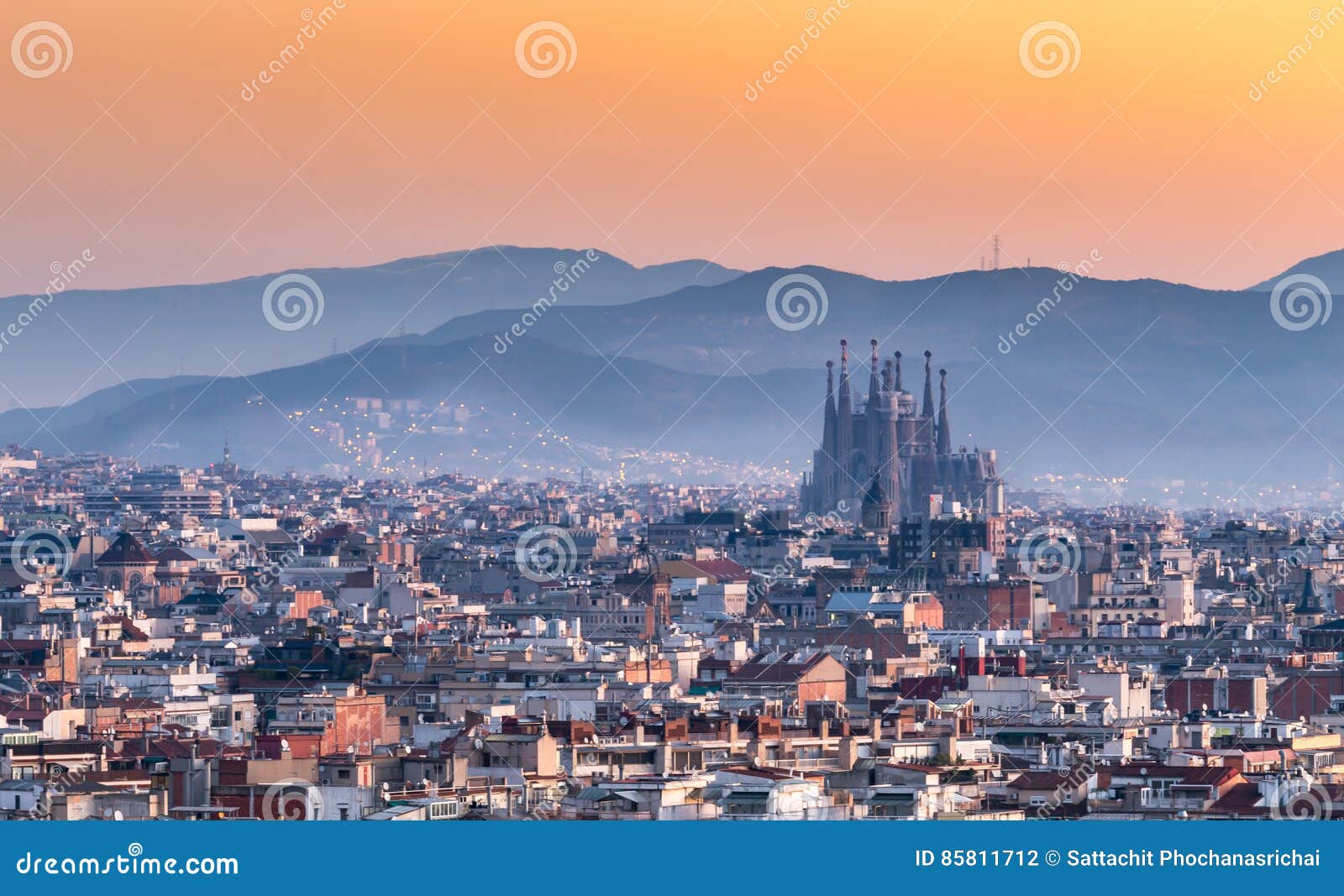 sagrada familia of barcelona city,spain