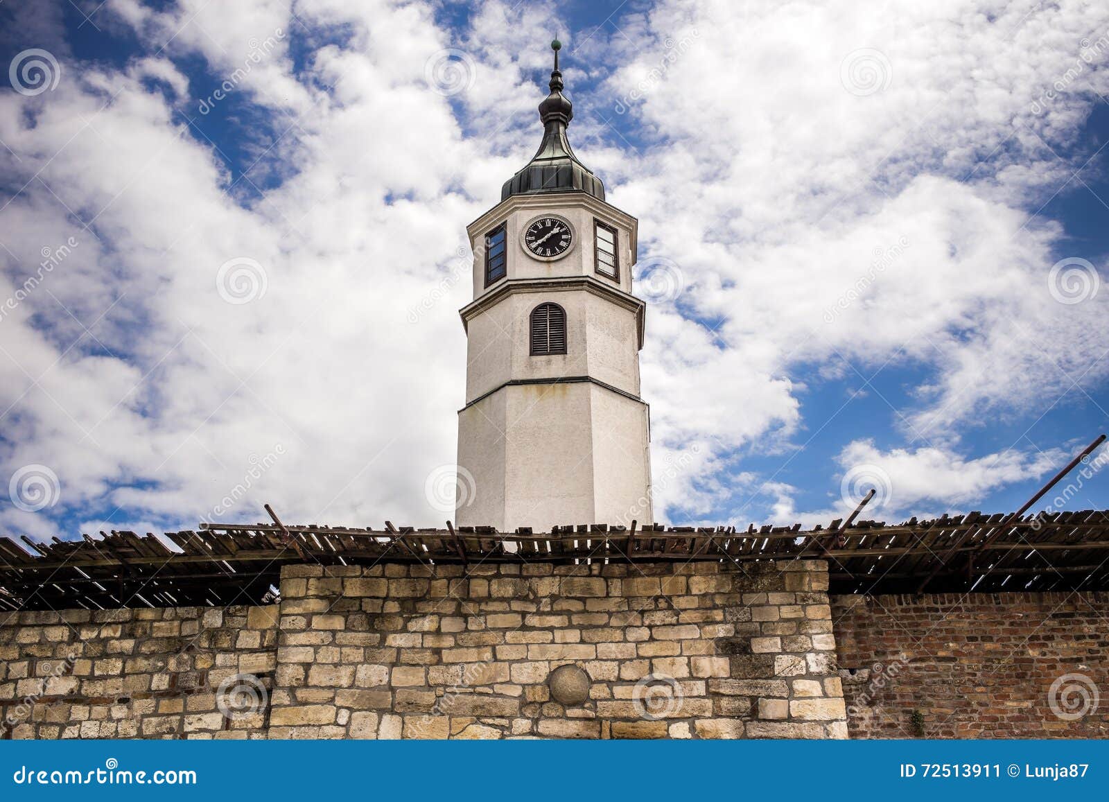 sahat clock tower of belgrade fortress kalemegdan