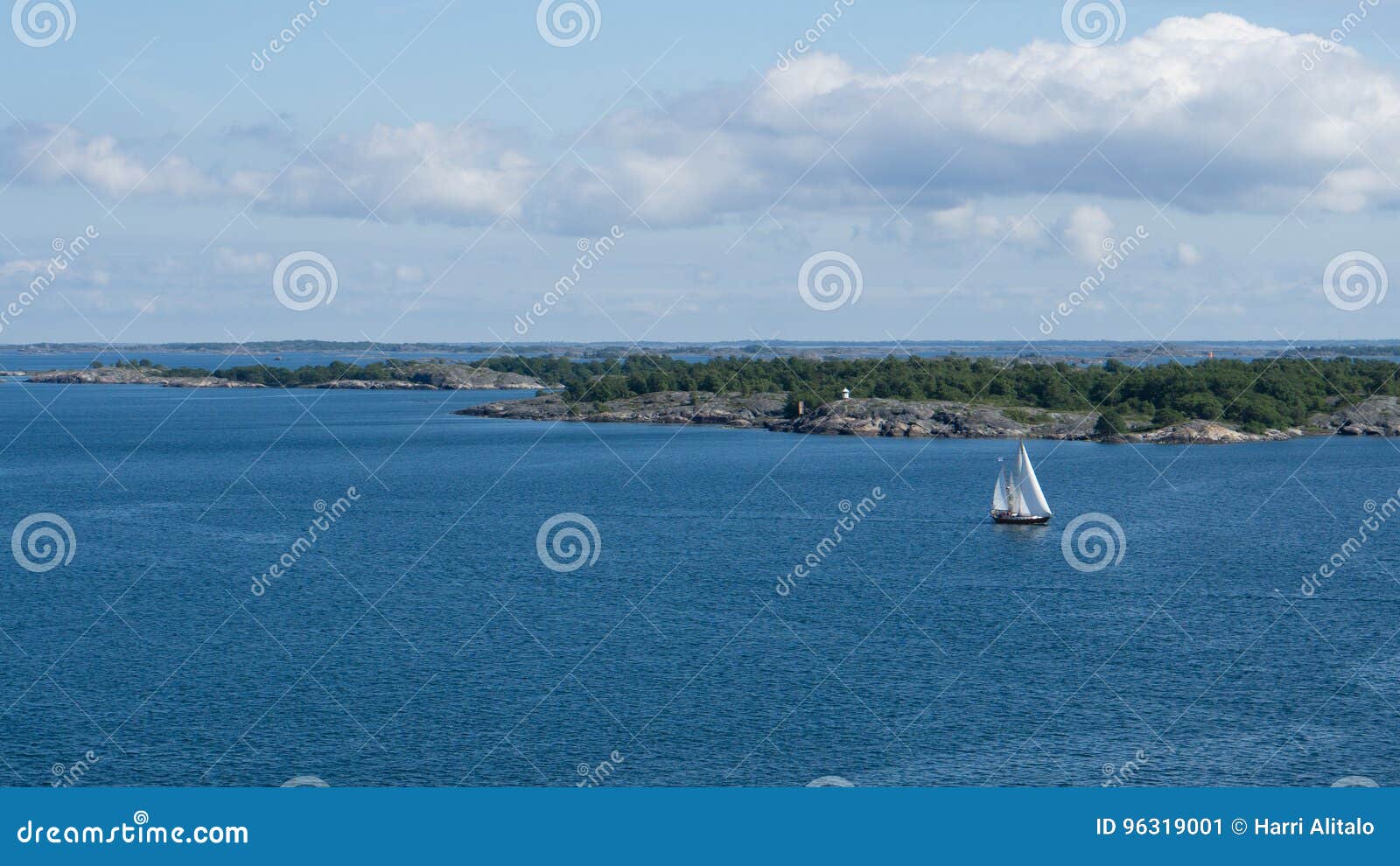 Sail Boat in the Archipelago Stock Image Image of archipelago, boat