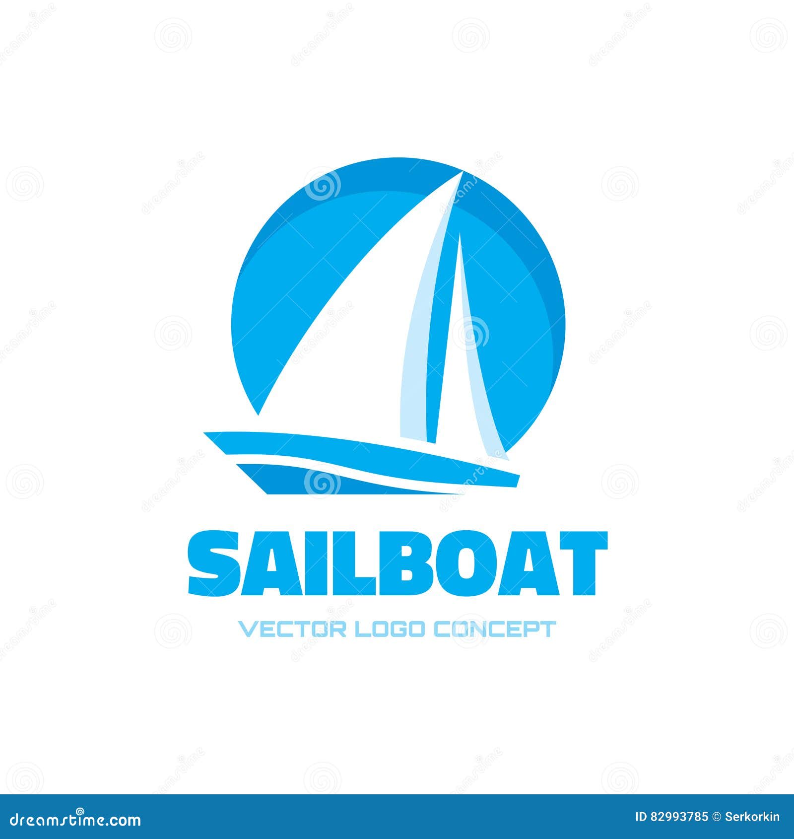 Sail Boat - Logo Template Concept Illustration. Ship Sign Stock ...
