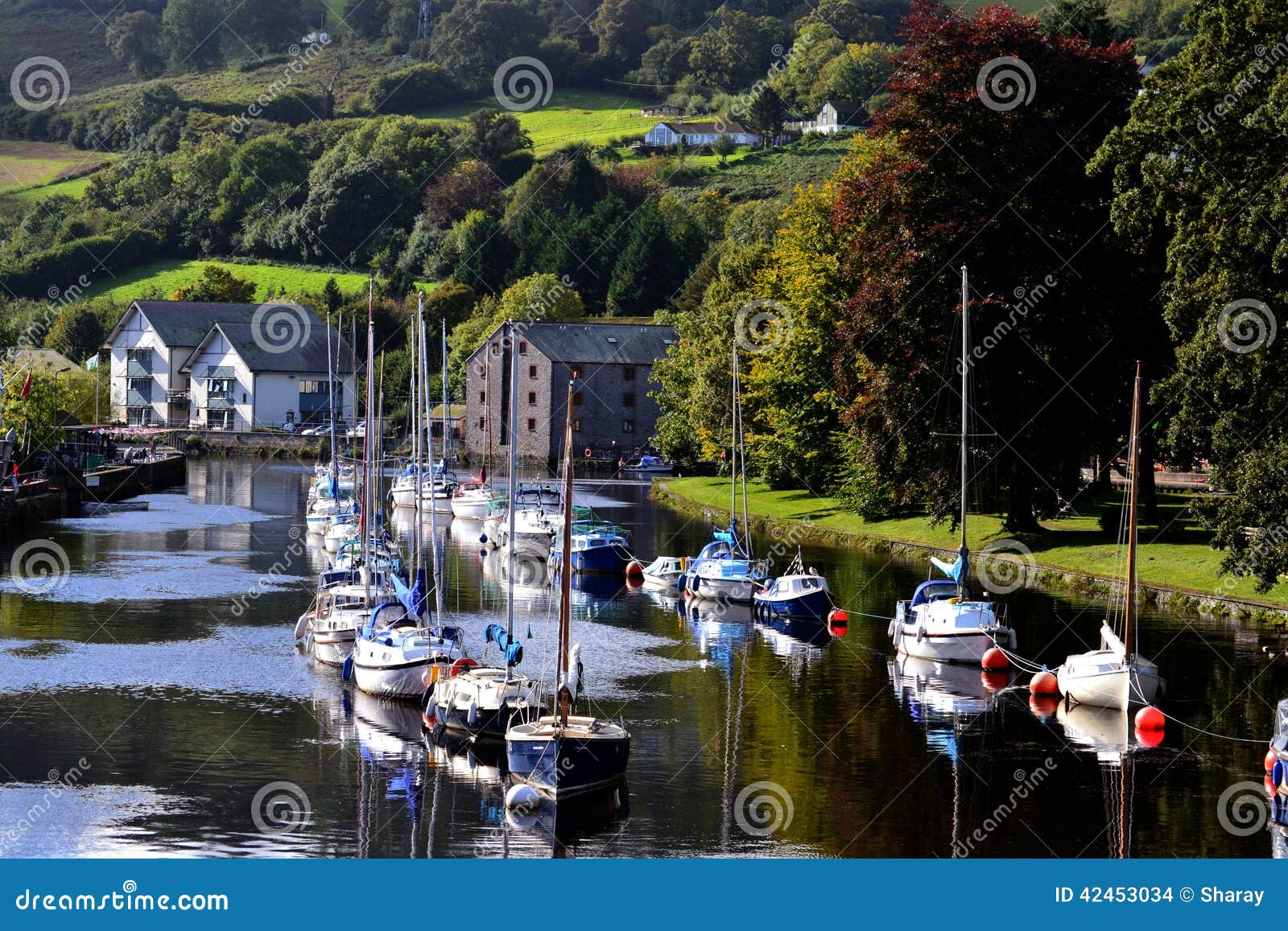Sail Boats Totnes Devon UK, River Dart Stock Photo Image of sail