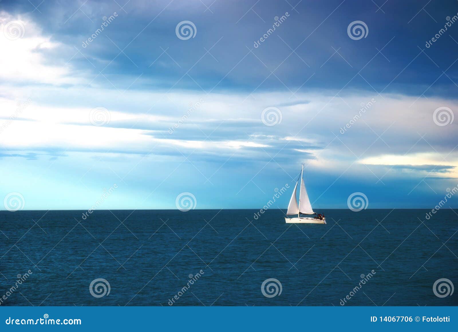 Sail in calm sea stock photo. Image of beach, boat, sport 