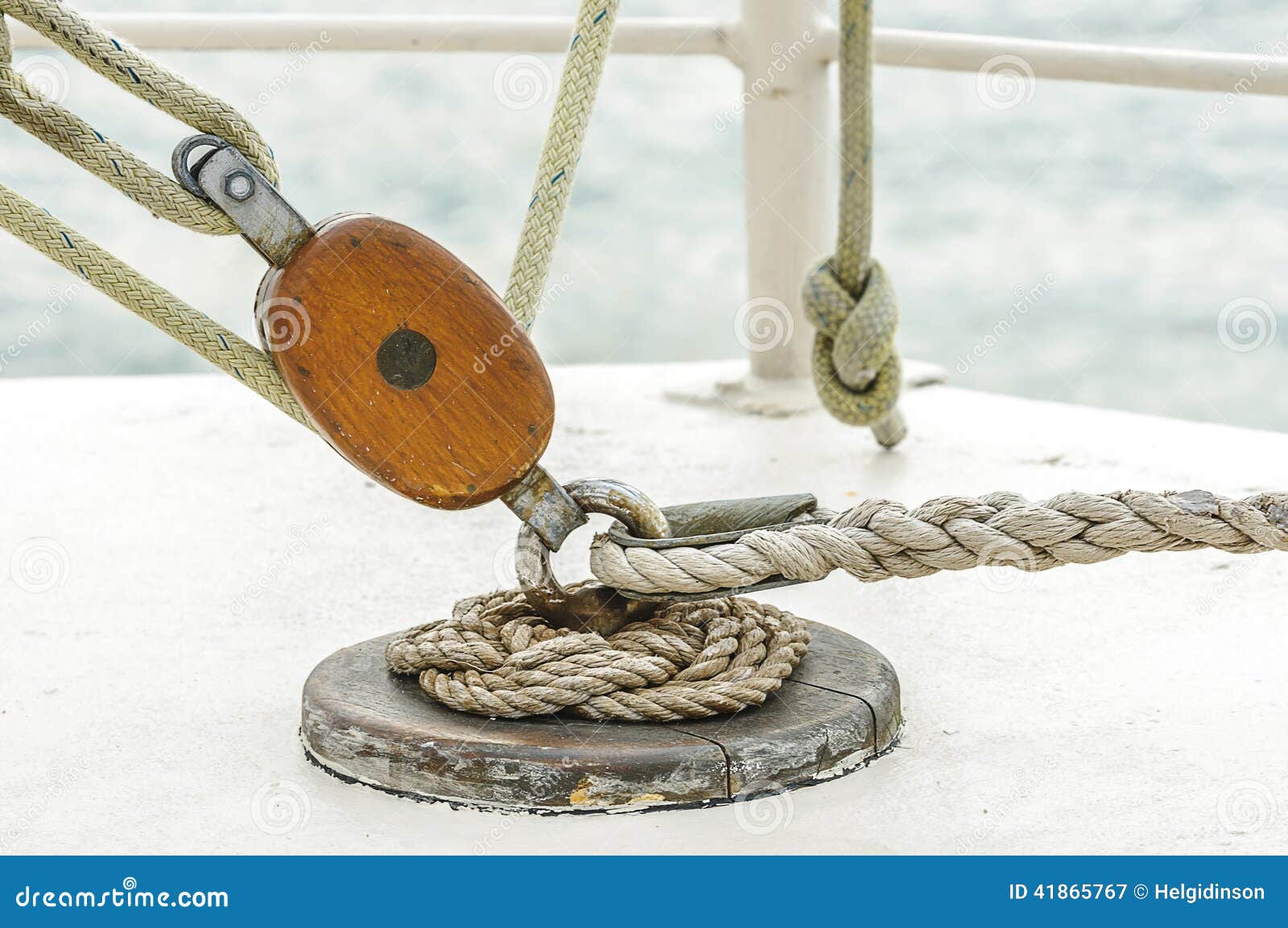 Sail pulley stock image. Image of sailboat, sailing, sailor 41865767