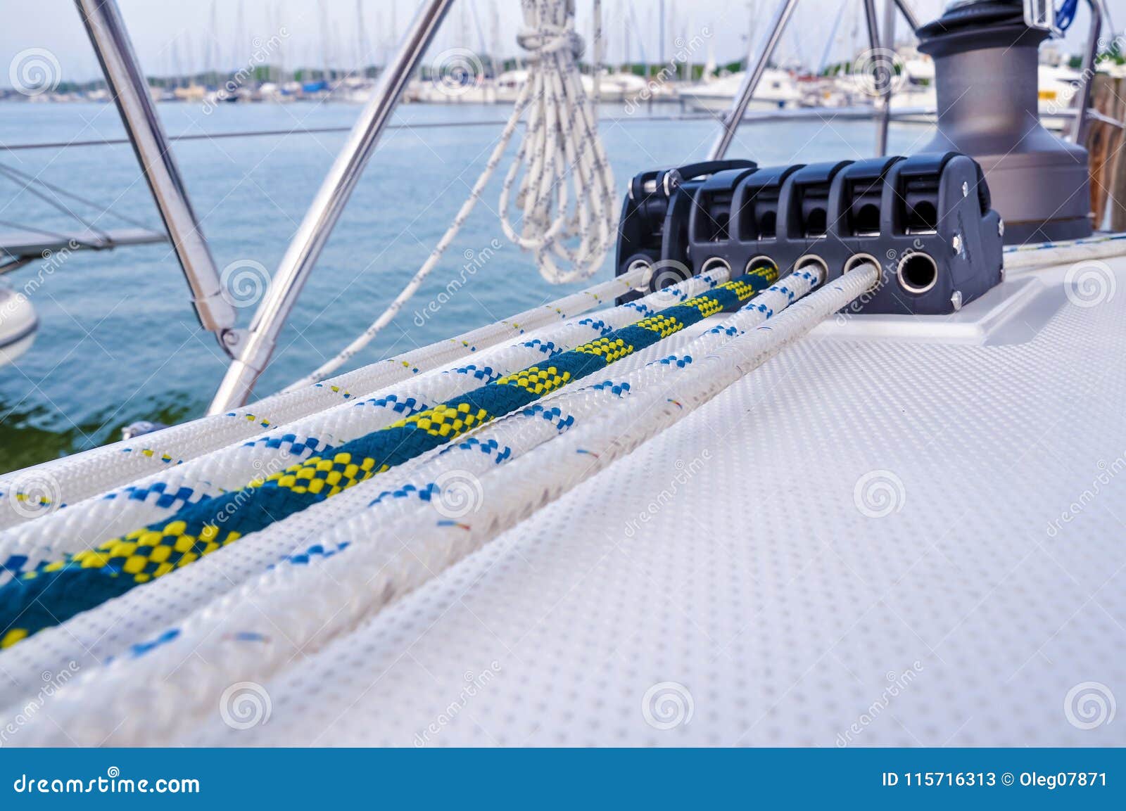 rigging on a yacht