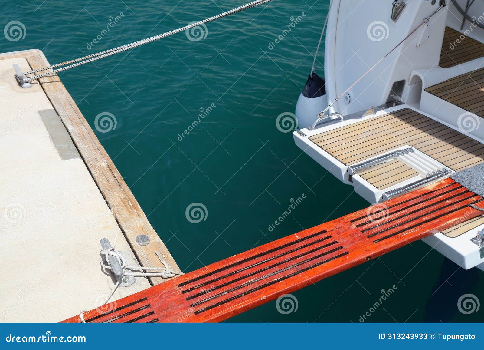 sailboat gangway in croatia