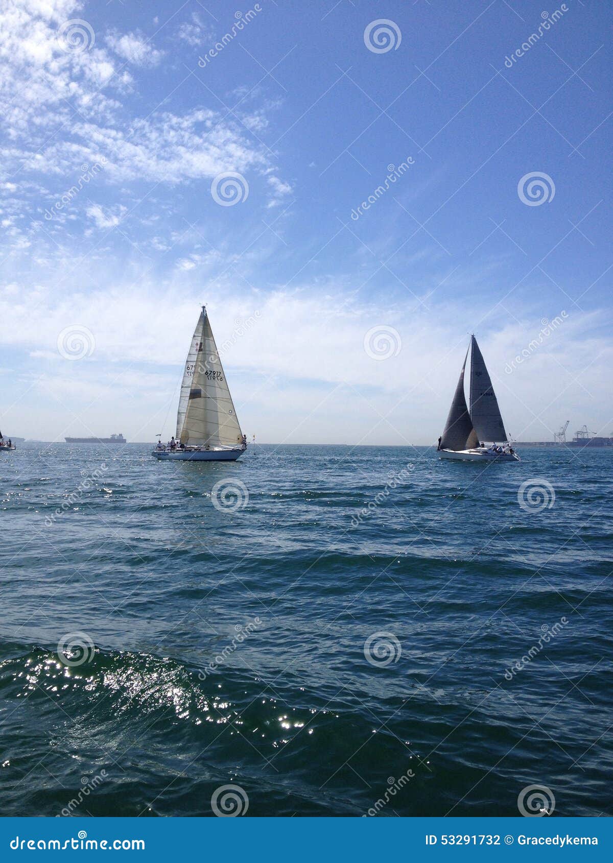 Sailboat Race of Long Beach Yacht Club Editorial Photography - Image of