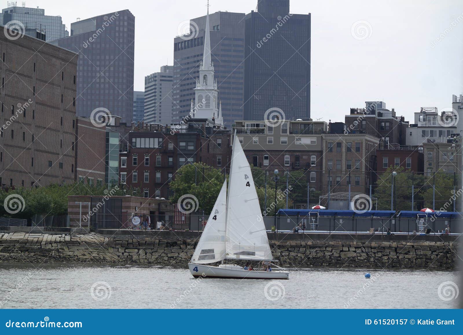 Sailboat Boston editorial photography. Image of sailing 61520157