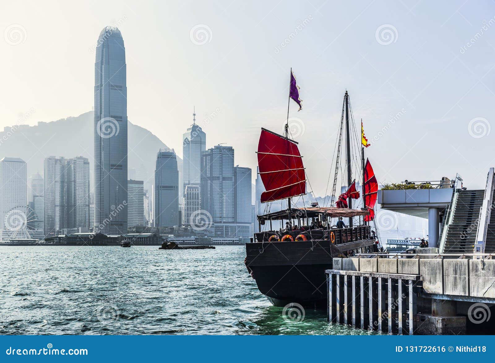 sailboat in victoria harbour