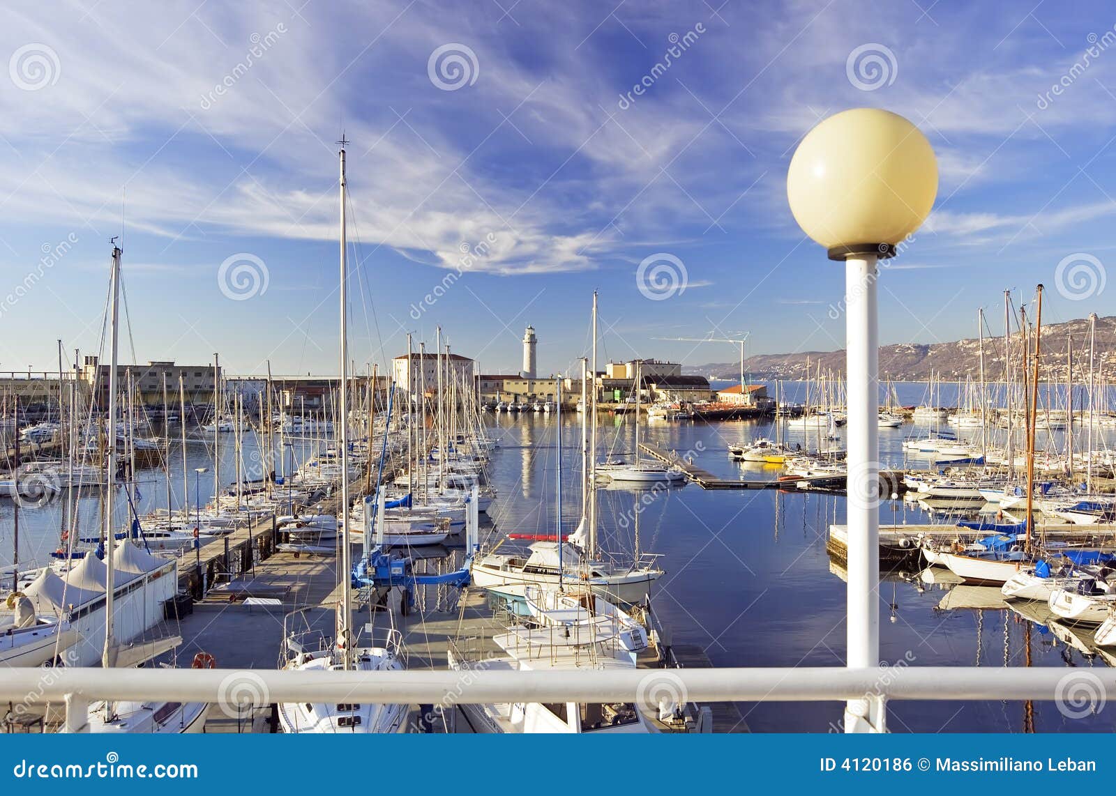 Sailboats in harbour stock photo. Image of coast, boats - 4120186