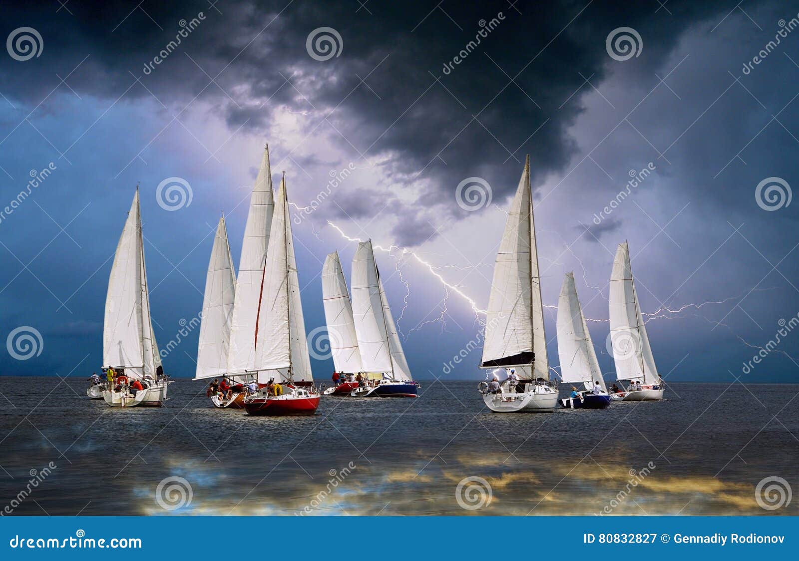 sailboats and lightning