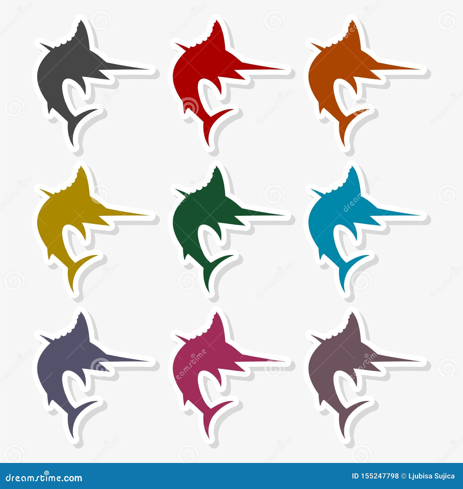 Download Sailfish Icon Saltwater Fish - Vector Illustration Stock Vector - Illustration of fish, furious ...