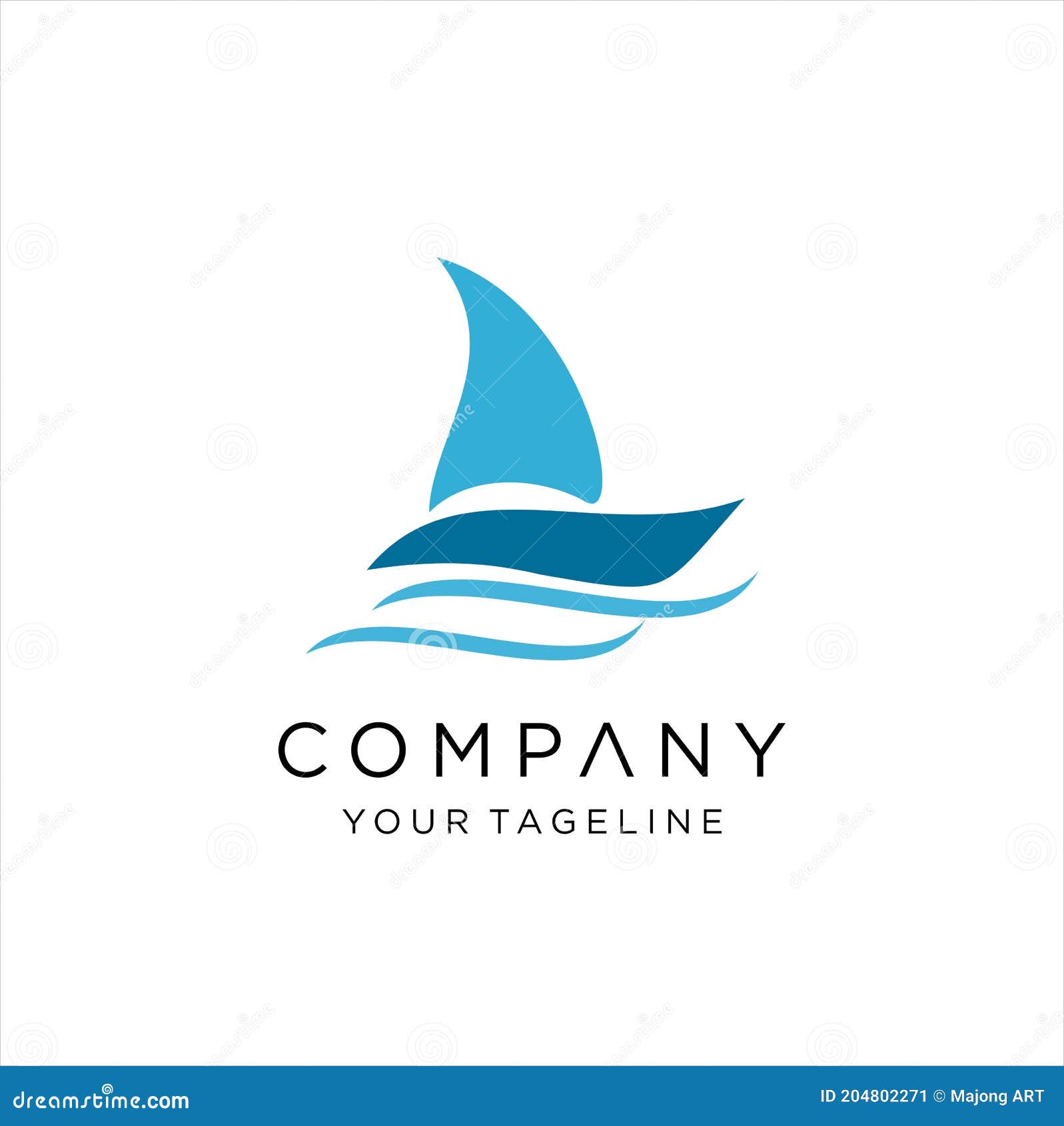 Sailing Boat Vector Illustration Design, Ship Logo Stock Vector ...