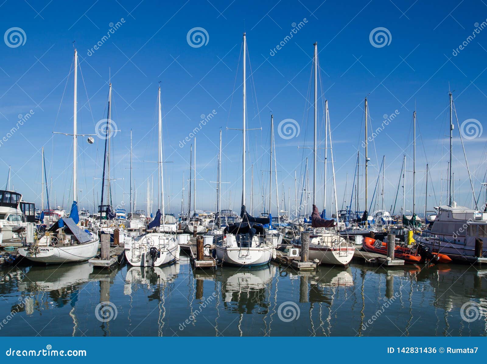 Sailing Boats at Fisherman S Wharf. Pier 39 Editorial Photo - Image of ...