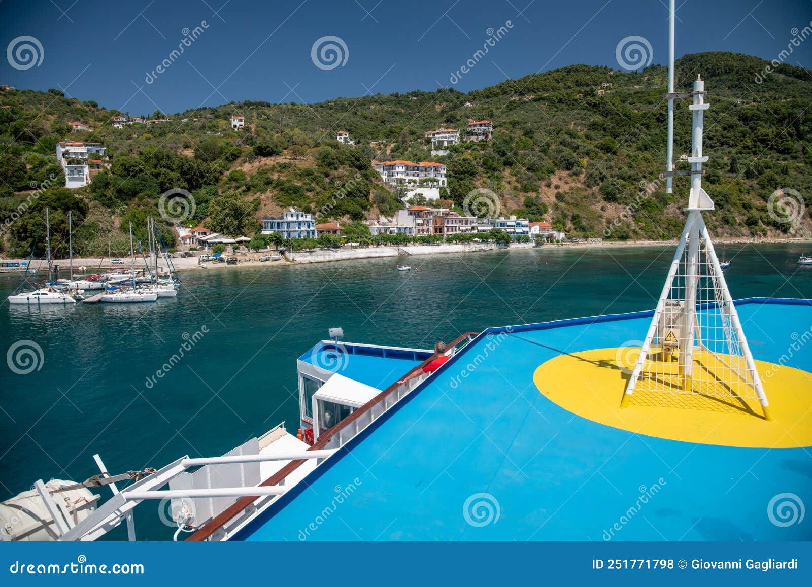 Sailing among the Greek Islands in Summer Season Stock Photo Image of