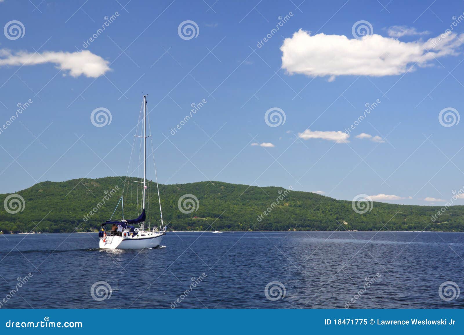 sailing lake champlain - blue skies ahead