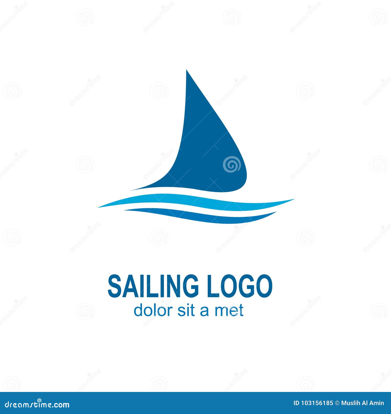 Sailing Logo Vector Illustration | CartoonDealer.com #17573646