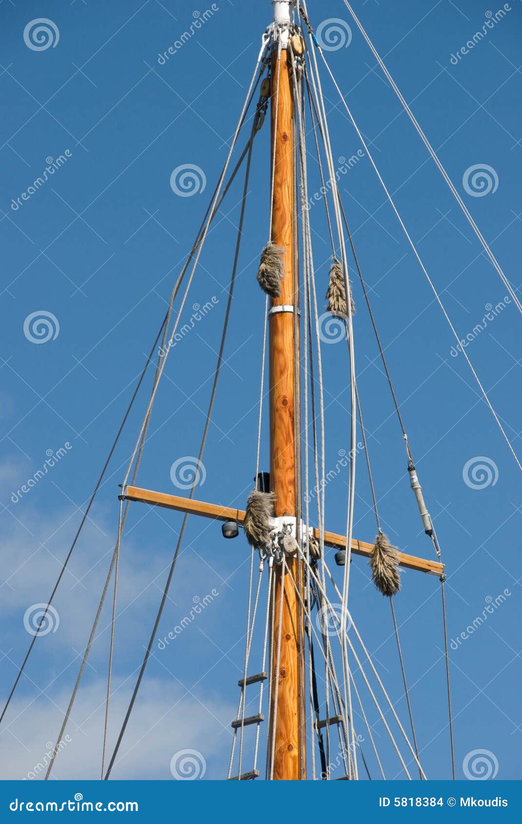 Sailing Mast stock photo. Image of strouds, rigging, ropes ...
