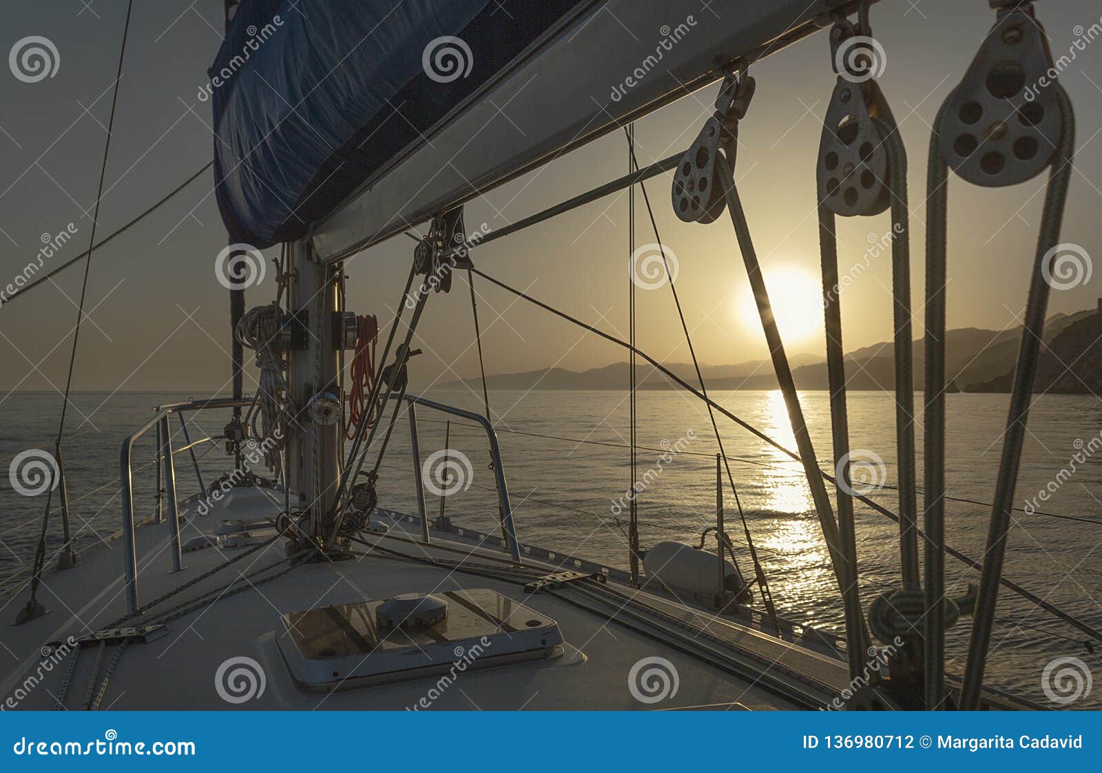 Sailing in the Mediterranean Stock Photo Image of boat, holiday
