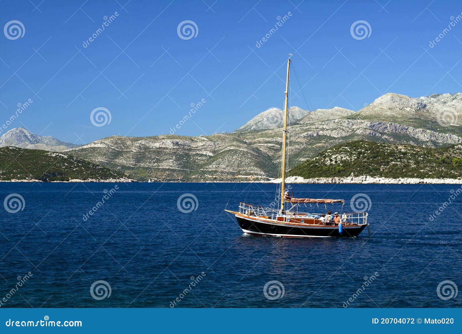 Sailing the Mediterranean stock photo. Image of holiday 20704072