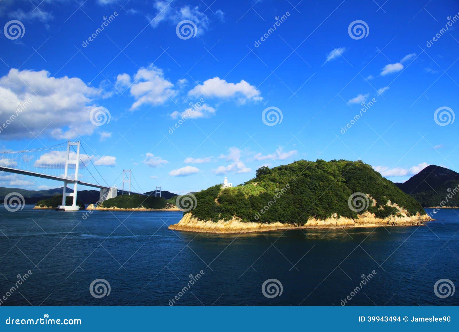 Sailing Past Japanese Islands Stock Photo Image of stone, cloud 39943494