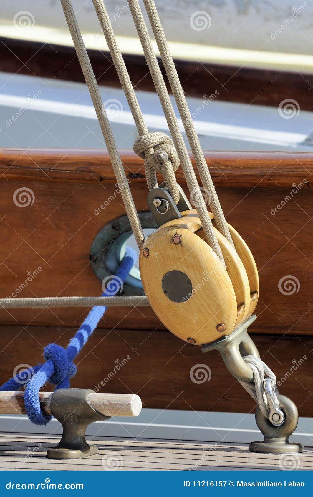 Sailing pulley stock image. Image of maritime, hoist 11216157