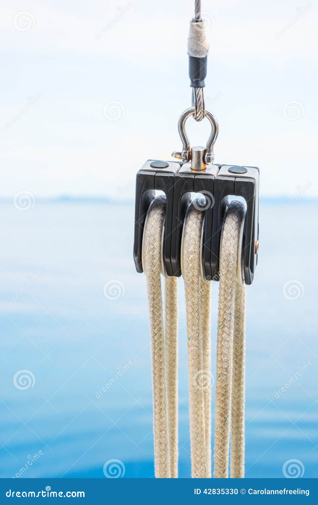 Sailing pulley stock photo. Image of blue, close, peace 42835330