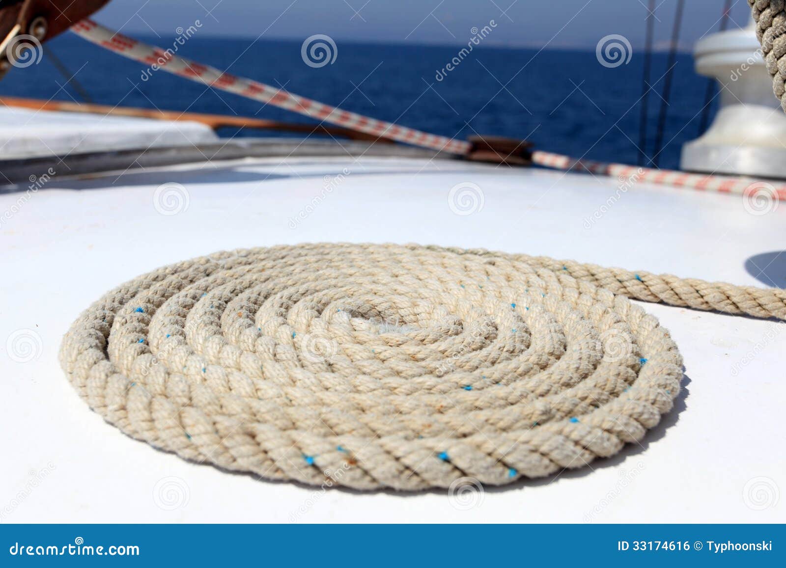 Sailing rope stock photo. Image of ship, boat, travel - 33174616