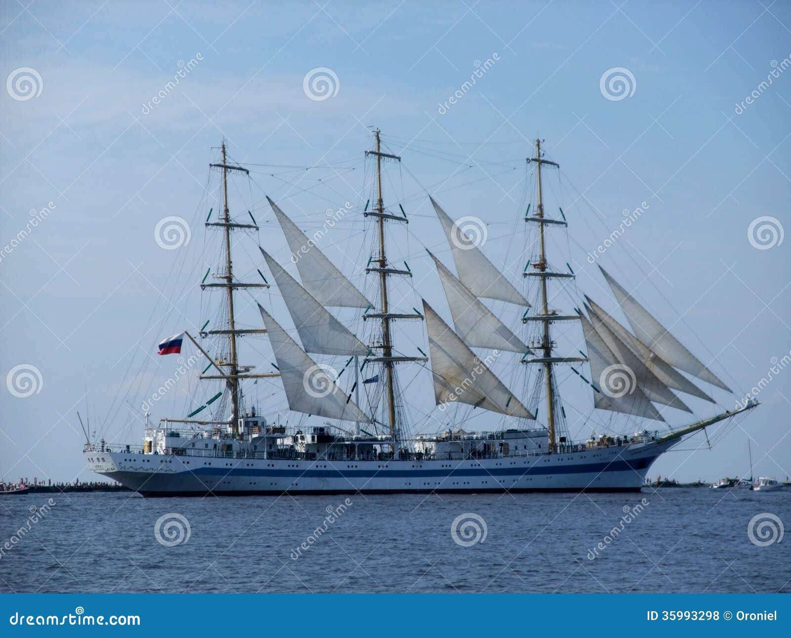 sailing russian ship stock photo. image of people, pier