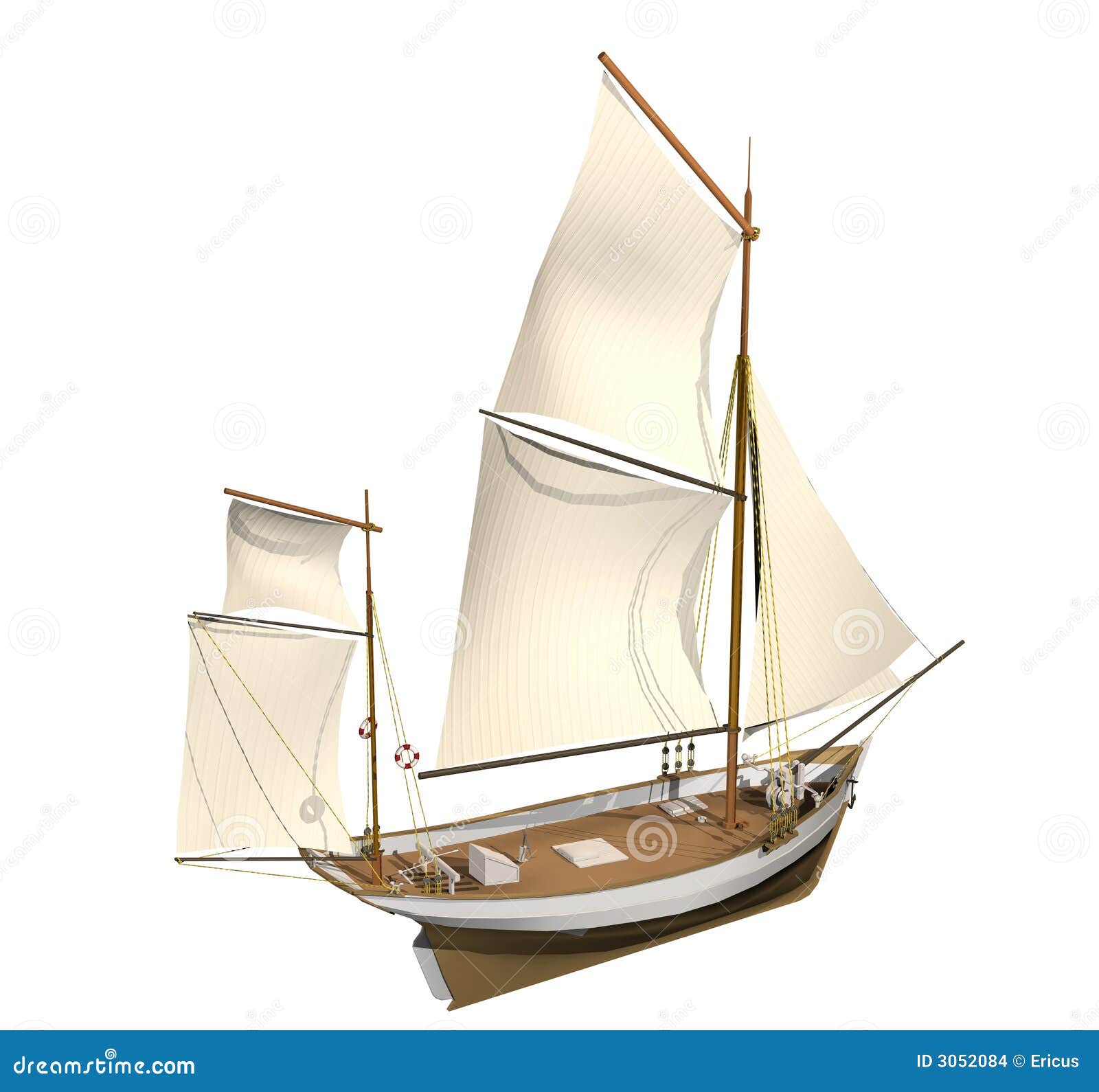 Sailing ship stock illustration. Illustration of computer 3052084