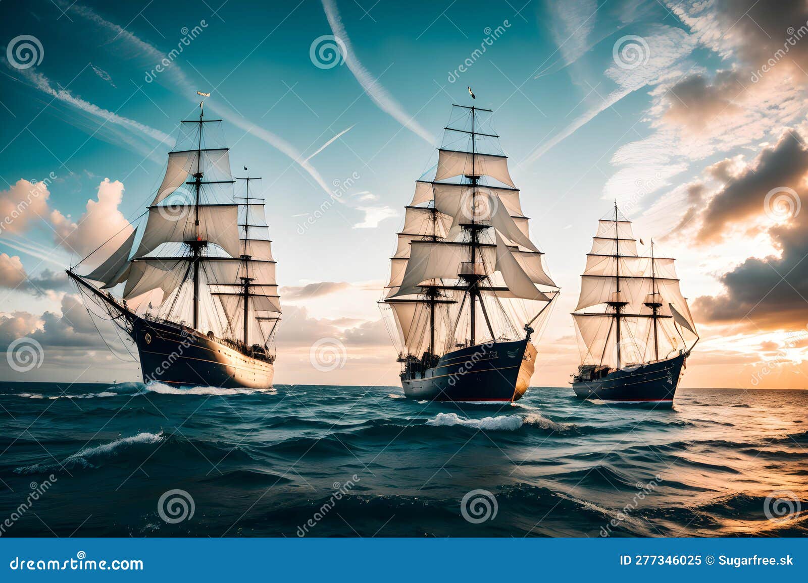 Sailing ship illustration stock illustration. Illustration of boat