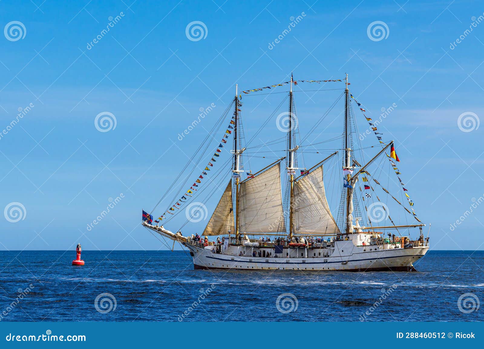 Sailing Ships on the Baltic Sea during the Hanse Sail in Warnemuende