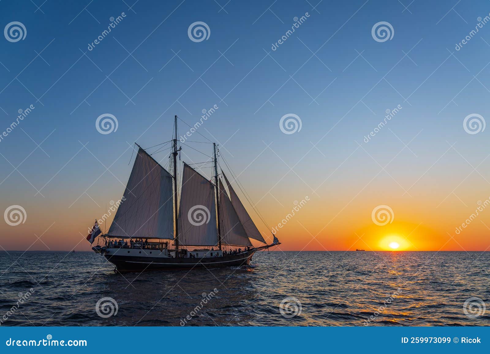 Sailing Ships on the Baltic Sea in WarnemÃ¼nde, Germany Stock Image