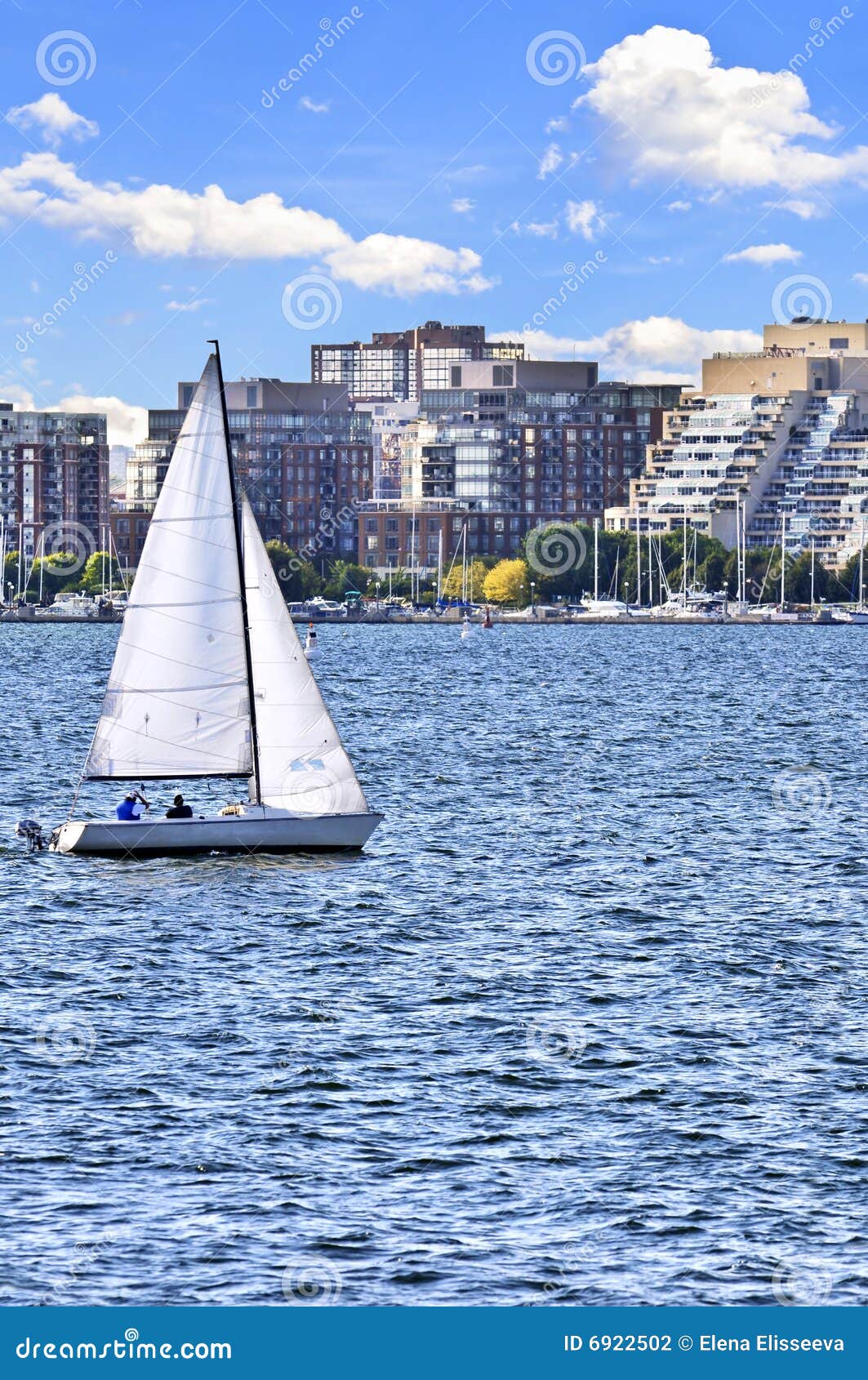 Sailing in Toronto harbor stock photo. Image of landscape 6922502