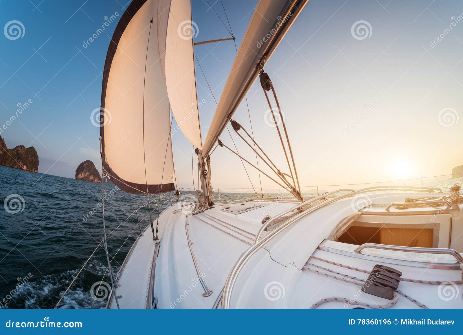 Sailing vessel stock photo. Image of ocean, horizon, open 78360196