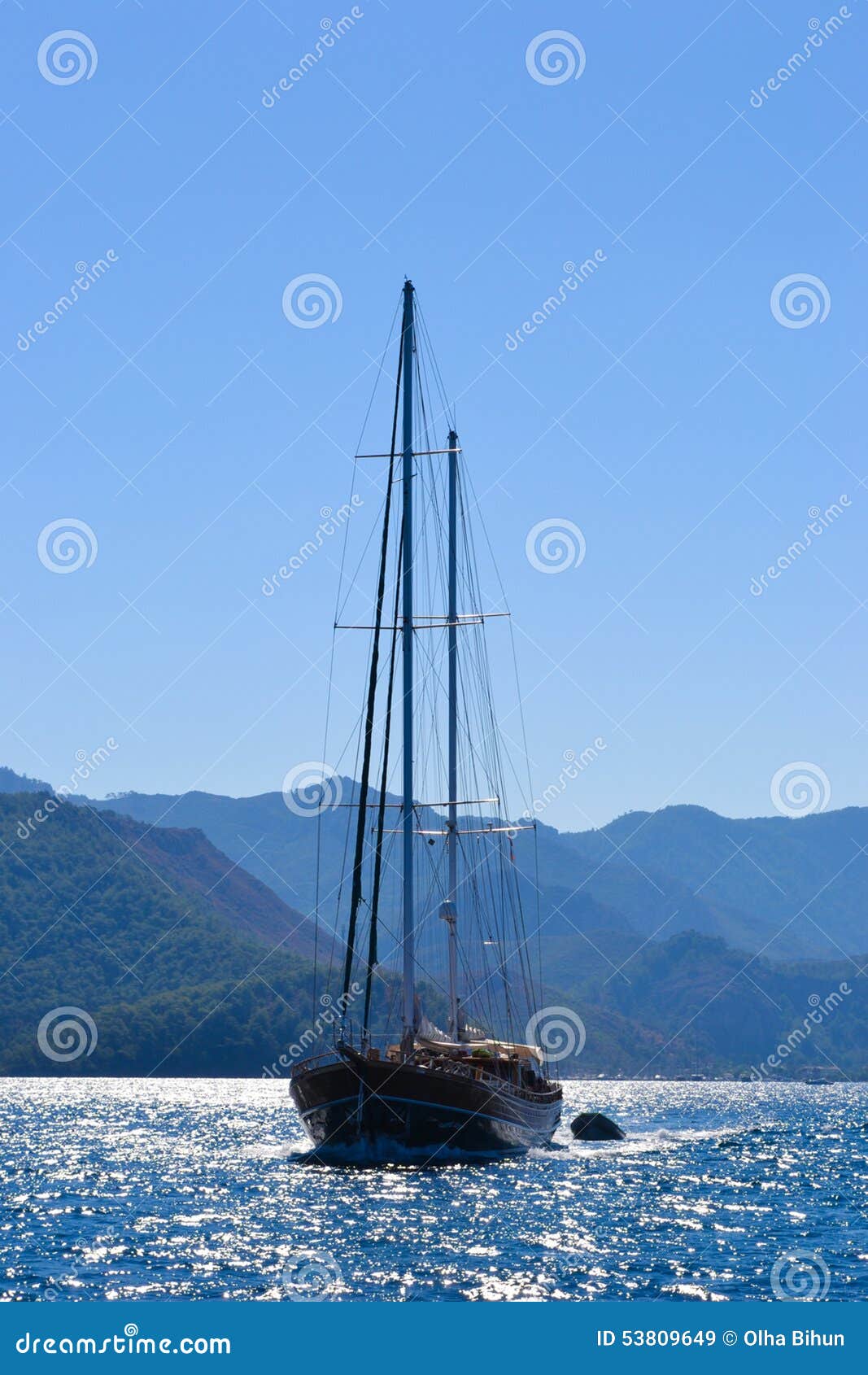 Sailing vessel stock image. Image of sailing, vessel 53809649