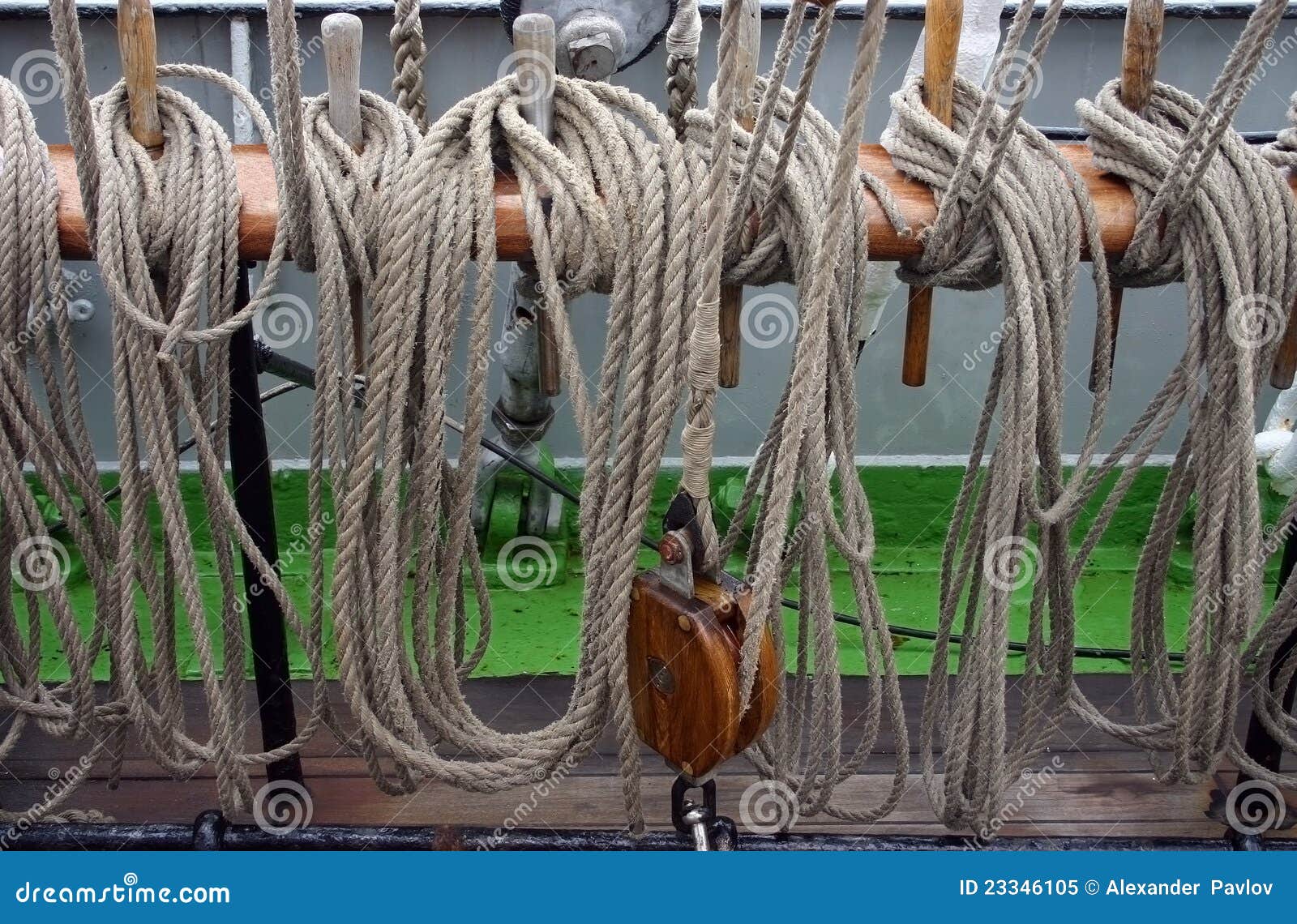 Sailing vessel ropes stock image. Image of contour, coast 23346105