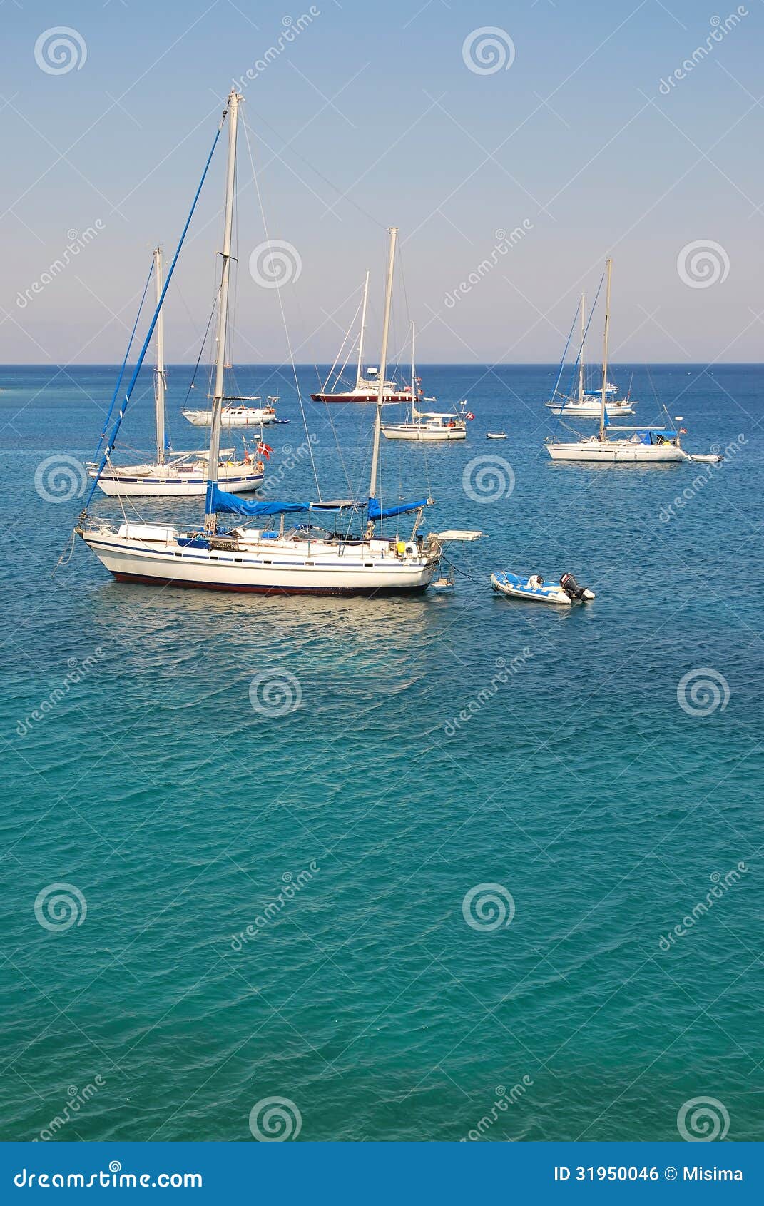 Sailing Yachts in the Mediterranean Sea Stock Photo Image of nautical