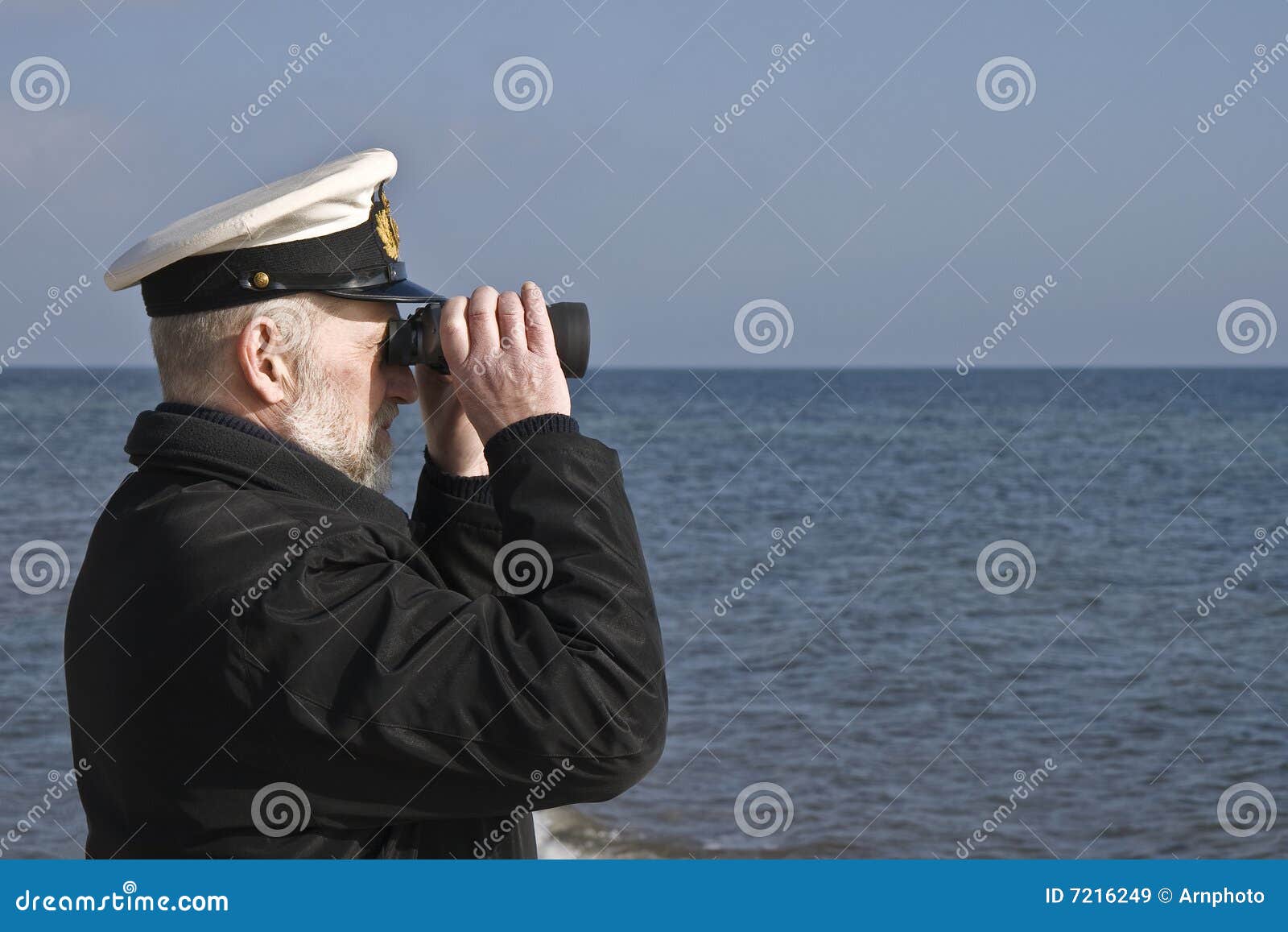 sailor with binoculars