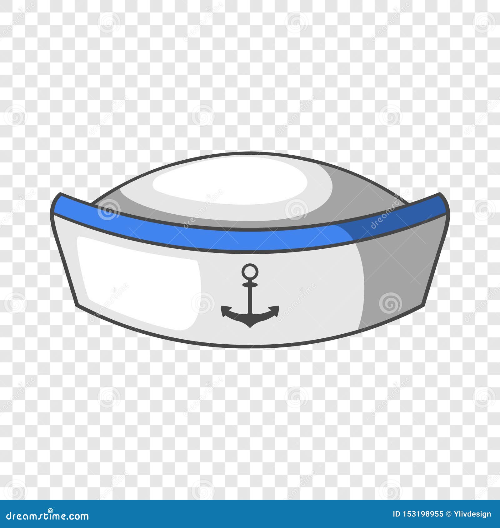 Sailor Hat Icon, Cartoon Style Stock Vector Illustration of fashion