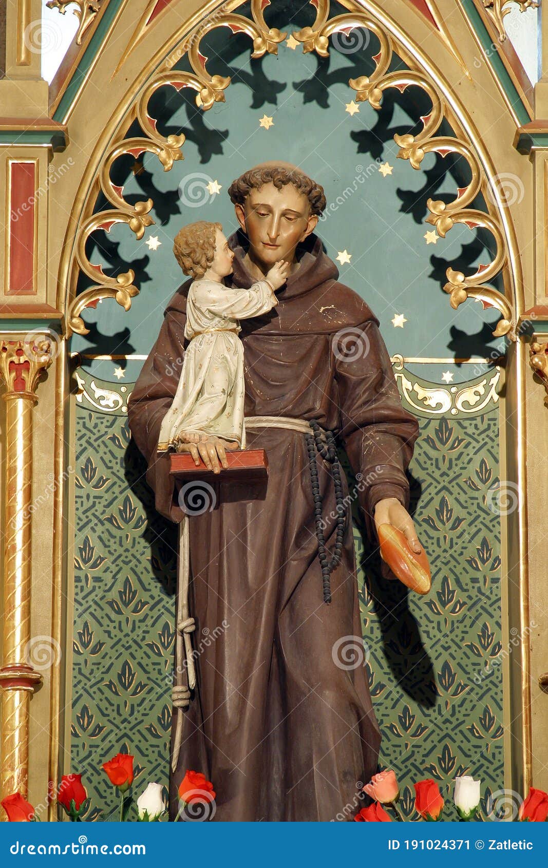 St Anthony Holding a Child Jesus, a Statue on the Altar of St ...
