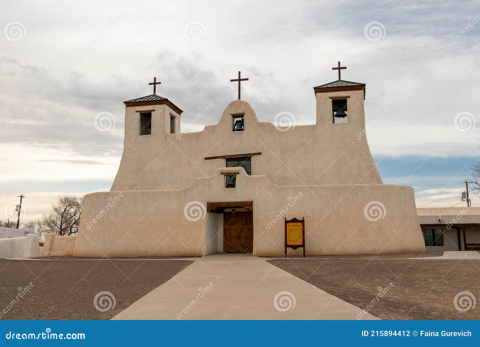 Saint Augustine Catholic Church in Isleta Pueblo Editorial Photography