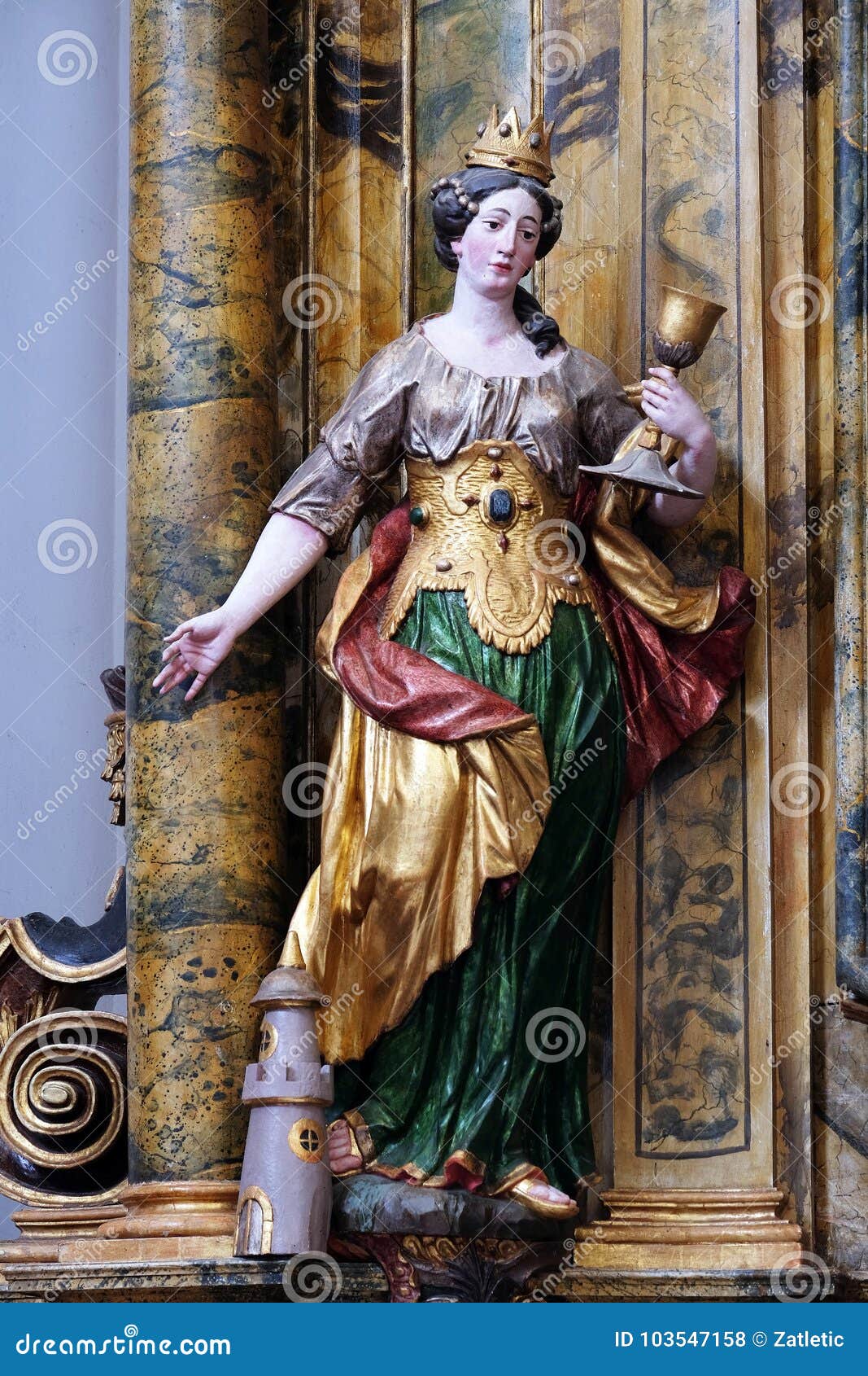 Saint Barbara photo stock. Image du culture, sacré, européen 103547158