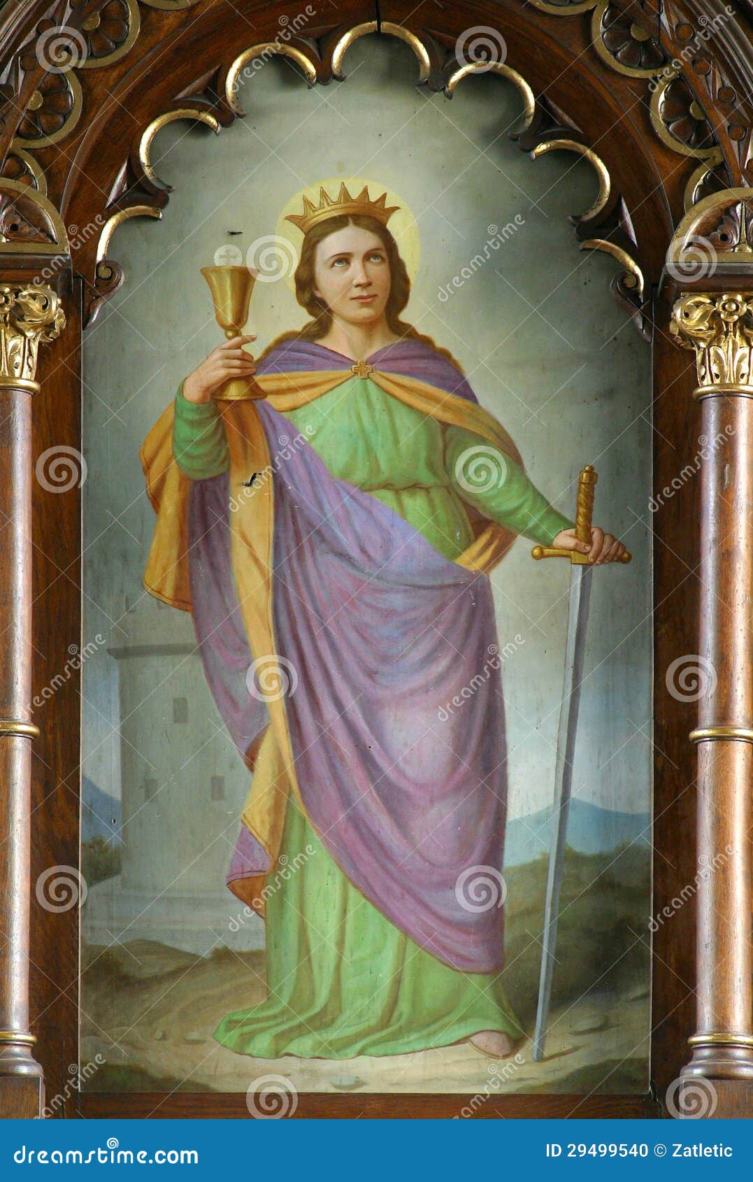 Saint Barbara stock photo. Image of pray, prayer, spirituality 29499540